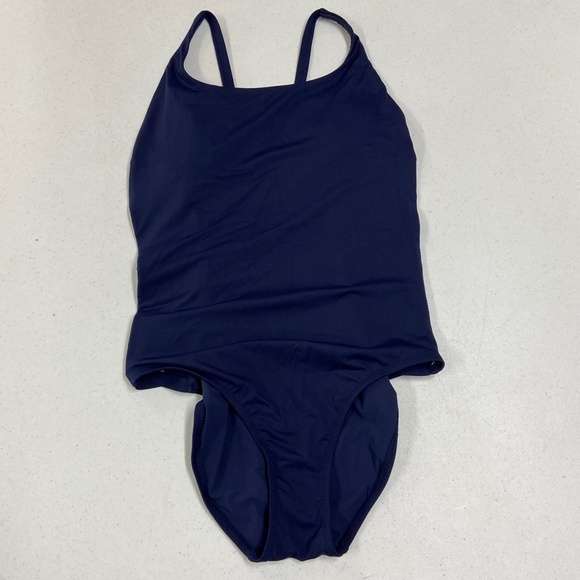 Athleta Adriata One Piece Swimsuit Blue NWOT - Picture 3 of 5